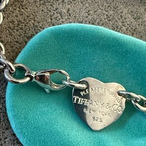 Tiffany & Co. Silver Heart Pendant Chain